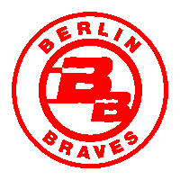team running Sticker by Berlin Braves