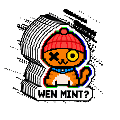 Cat Stay Weird Sticker by Weird Cats