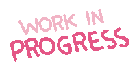 thinkloni pink working rosa wip Sticker