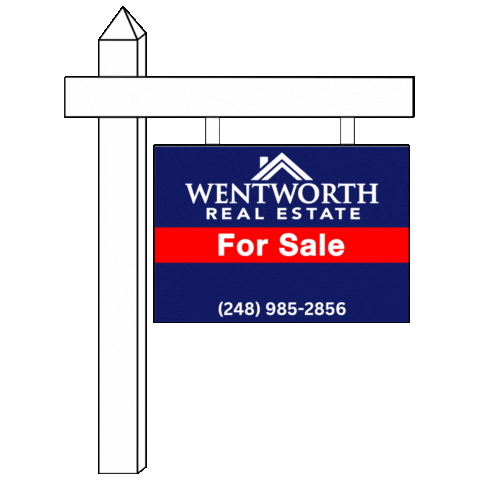 Sign Forsale Sticker by WentworthRealEstate