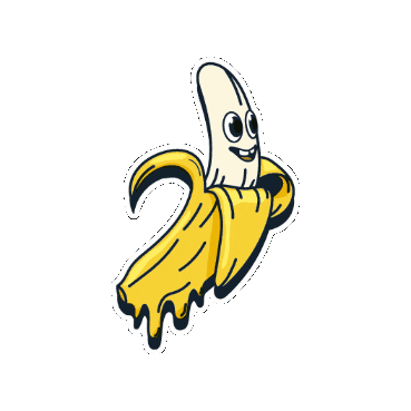 CreamsCafe giphygifmaker ice cream banana pancakes Sticker