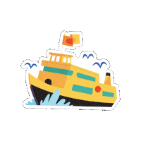Boat Ship Sticker by Parks Conservancy