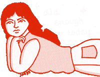 Junojuno girl chill sparkle comic Sticker