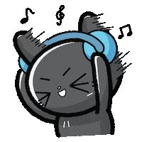chineko0101 music cat cats listen Sticker
