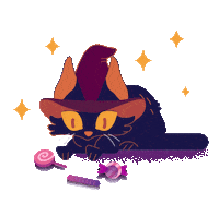 sopedou cat halloween kitty candy Sticker