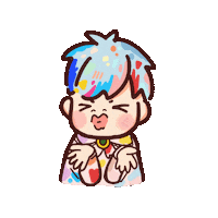 5ummahuihk love anime fun heart Sticker