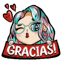 Girl Kiss Sticker