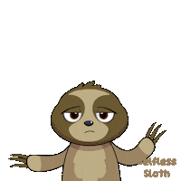 Meh Sloth Sticker by VeeFriends