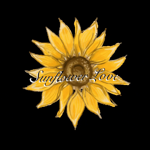 hollyjacksonartgifs giphygifmaker sunflower hollyjacksonart GIF