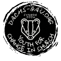 Juse-so synod24 dachs-bau youth4changeinchurch synode24 Sticker