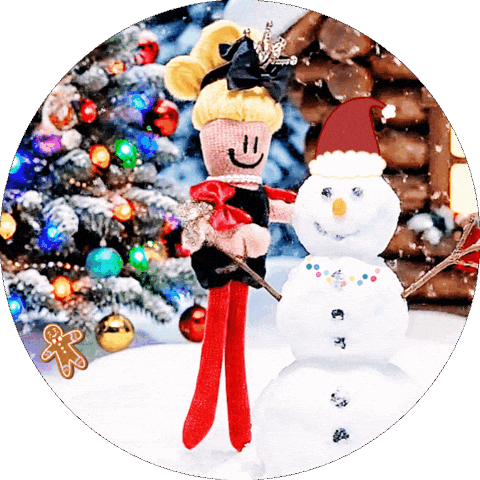 Merry Christmas Snow Sticker