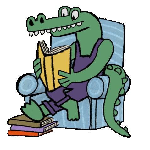 Cartoon Read Sticker by Sarsaparilla Jenkins