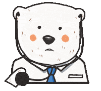 Sick Polar Bear Sticker by Rhiannon Kate