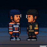 TENAMINT pixelart hockey stars nhl GIF
