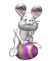 Bunny Rabbit Happy Easter Sticker