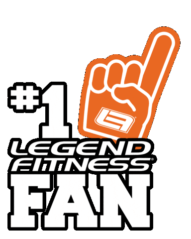 Orange Fan Sticker by Legend Fitness