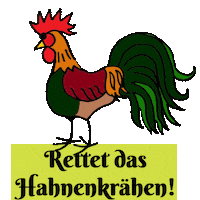 Hahn Landleben Sticker