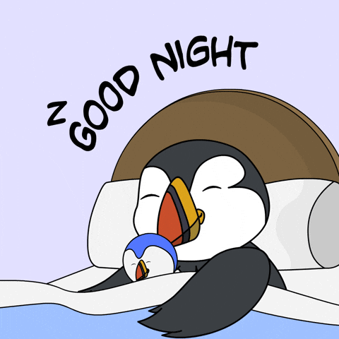 puffinsdotfun giphyupload kawaii night sleep GIF