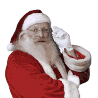 Ville_Angers christmas santa pere noel serieux Sticker