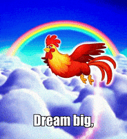 Dream Big Fly High GIF by Zorooster