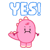 Sure Thing Yes Sticker by DINOSALLY