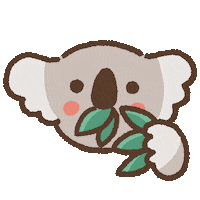 Scare Koala Sticker by wuwu illustration