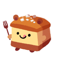 salted caramel running Sticker by pikaole