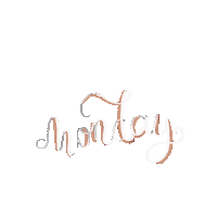 kaireengarcia day monday calligraphy mon Sticker