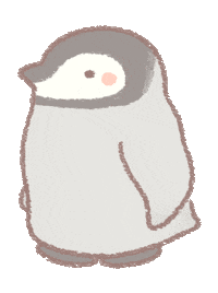 Baby Penguin running Sticker by BREAD TREE