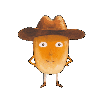 Happy Fun Sticker by Bob Popcorn