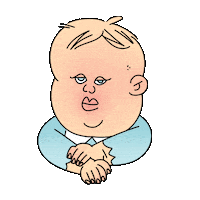 Bored Baby On Board Sticker by STEVE