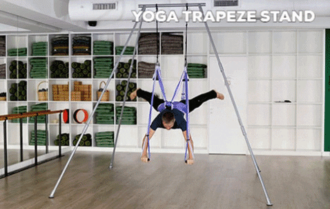 yogateacherscollege giphygifmaker yogabody yoga trapeze GIF
