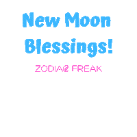 new moon Sticker by Zodiac Freak