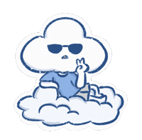 Sunglasses Peace Sticker by Khayalan Arts