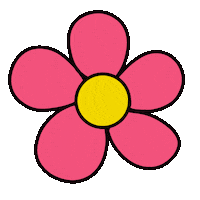 Girl Flower Sticker