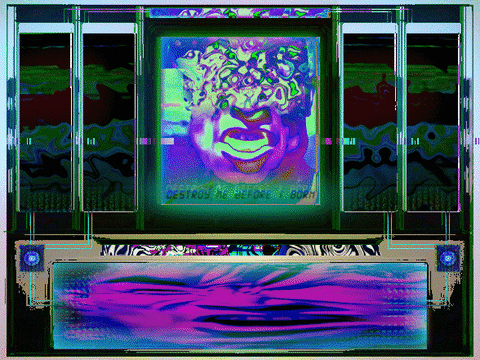 endlessmazin giphyupload glitch retro psychedelic GIF