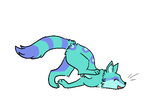 Tired Cat Sticker
