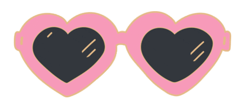 Palm Springs Hearts Sticker by Megan McKean