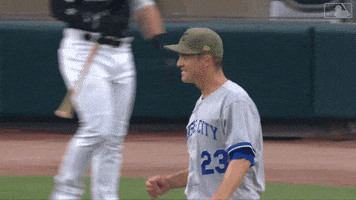 Major League Baseball Smile GIF by Kansas City Royals