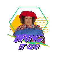 bring it on wrestling Sticker by GLOW Netflix