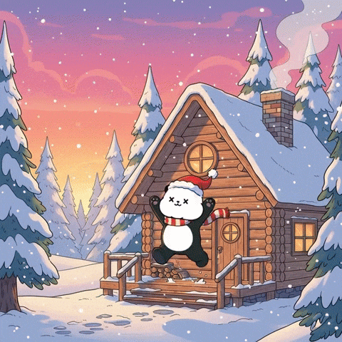 Merry Christmas Happy Holidays GIF by Kanpai Pandas