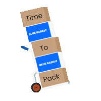 Packing Newarrival Sticker by BlueBasket