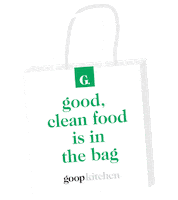 goopkitchen delivery healthy food shopping bag takeout Sticker