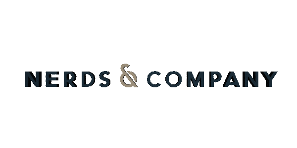 logo branding Sticker by Nerds & Company