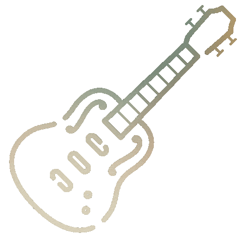 Acm Awards Guitar Sticker by Academy of Country Music Awards