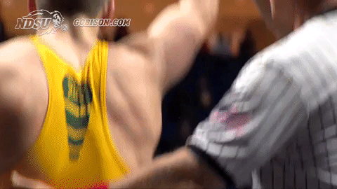 north dakota state wrestling GIF by NDSU Athletics