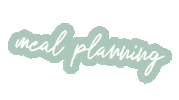 ajenericadventure meal prep meal plan meal planning jeneric Sticker