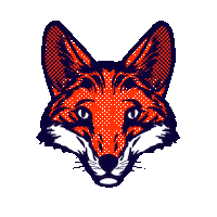 Fox Orange Sticker by umamido