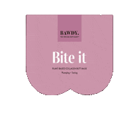 Pink Bite It Sticker by Bawdy Beauty