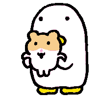 oridoogi gym rabbit duck hamster Sticker